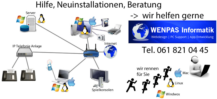 PC Support, Hilfe, EDV Probleme